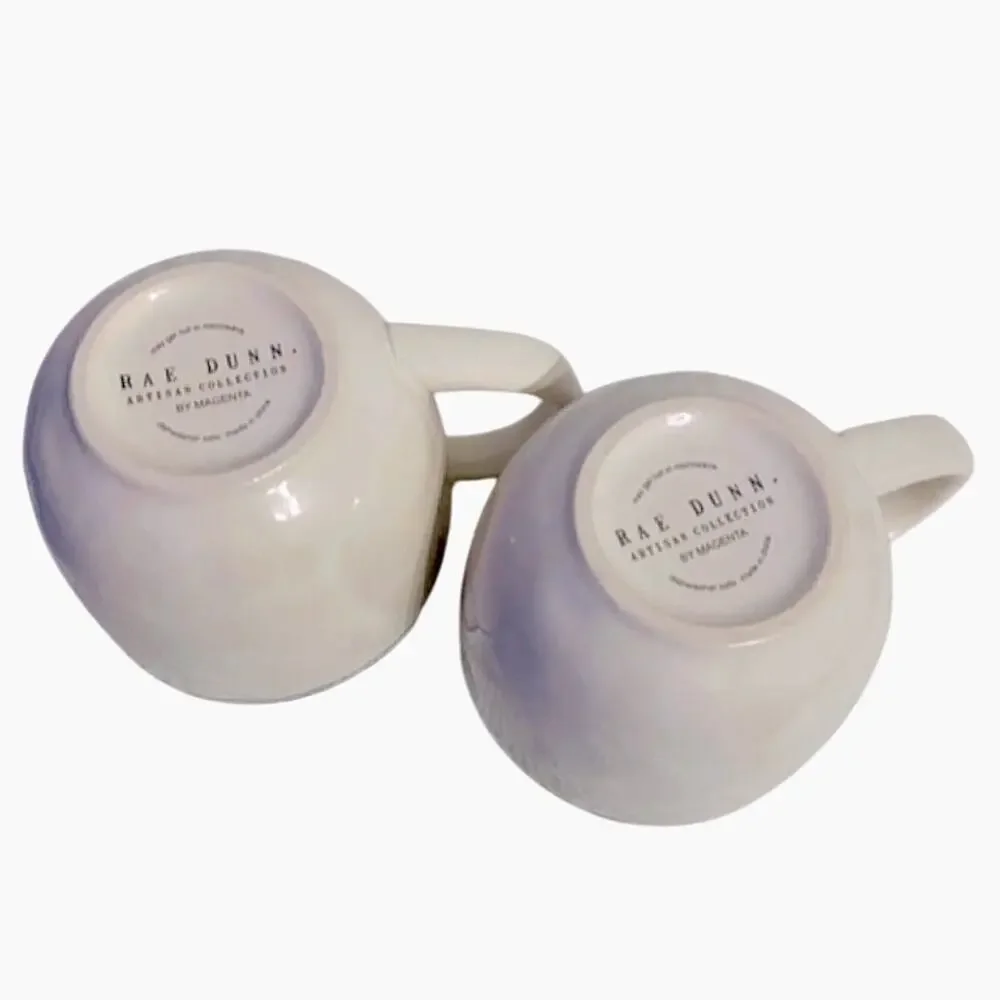 Rae Dunn By Magenta Artisan Blue Line Collection Tea & Coffee